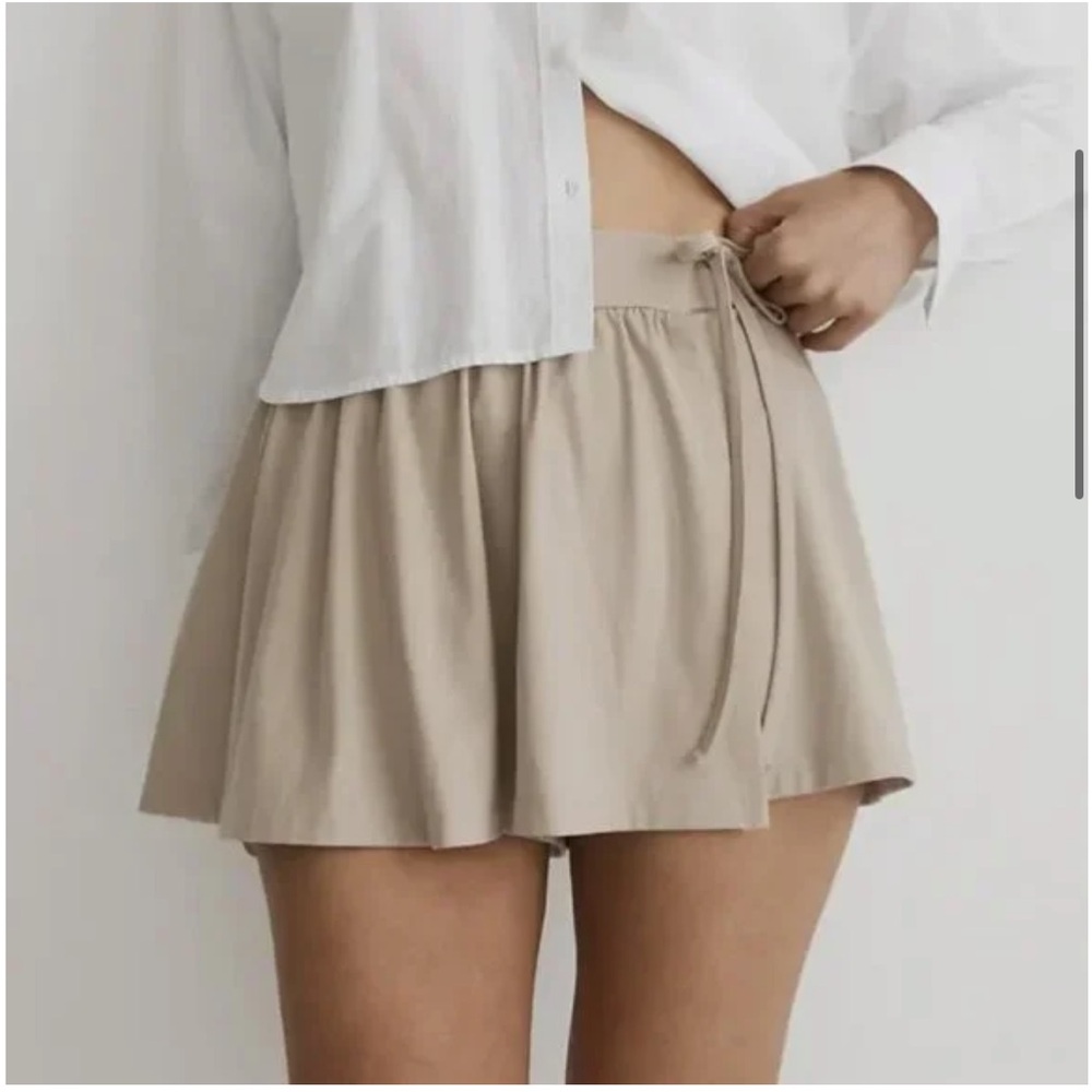 MADEWELL WET SAND FLEX WRAP SIDE TIE SKORT